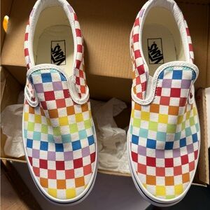Vans Rainbow Checkered Sneakers